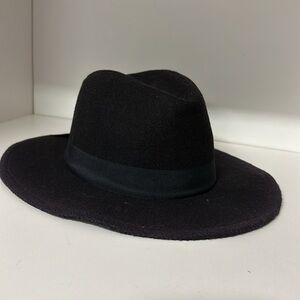 Pugs Gear Heavy Felt Black Outback Brimmed Hat Mens